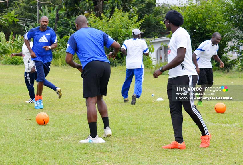 Image: Coaches during a practical session on Tuesday (Photo: Anthony De Beauville)