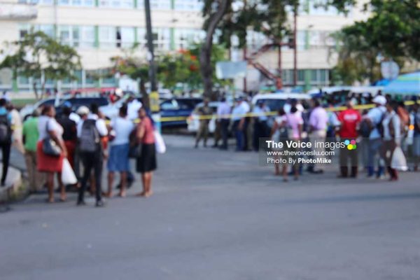 Image of Castries City after broad daylight shooting