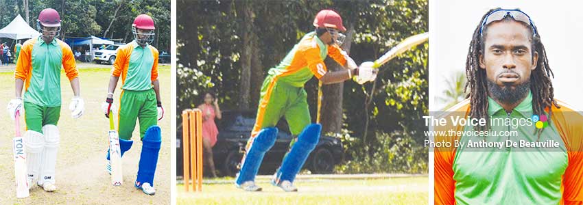 Image: (L-R) Openers Jard Goodman and Dane Edward; Dane Edward (61), Craig Emmanuel scored 44 and picked up 4 for 34 for Touring United. (PHOTO: Anthony De Beauville)