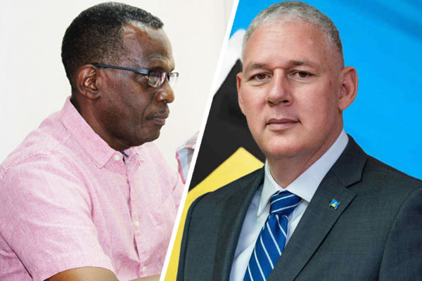 Prime Minister, Philip J Pierre and Leader of the Opposition, Allen Chastanet