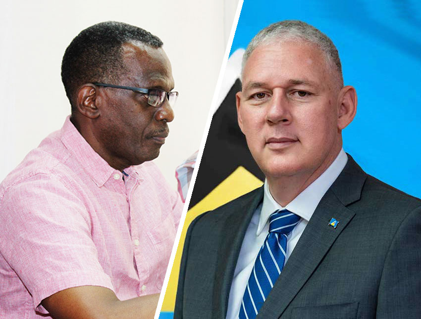 Prime Minister, Philip J Pierre and Leader of the Opposition, Allen Chastanet