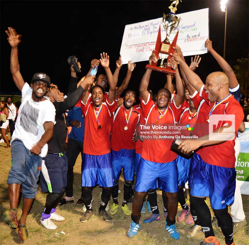 Image of Champion, Patience Youth Organisation (PYO) in celebratory mood. (PHOTO: Anthony De Beauville)