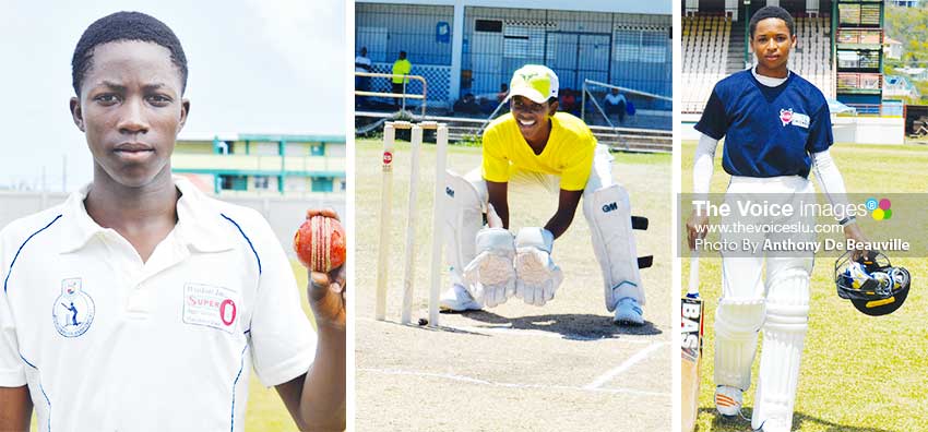 Image: (L-R) Tyran Theodore, Ackeem Auguste and Keygan Arnold. (PHOTO: Anthony De Beauville)