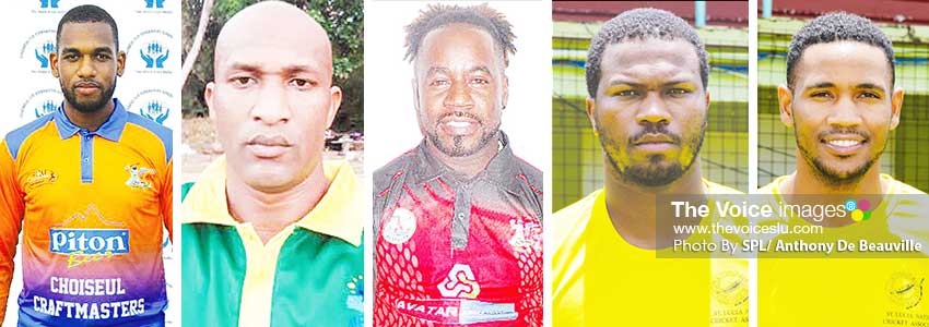 Image: (L-R) Valange St.Ange, Cyrille Charles, Gaspard Prospere, Johnson Charles and KeddyLesporis. (PHOTO: SPL/ Anthony De Beauville)