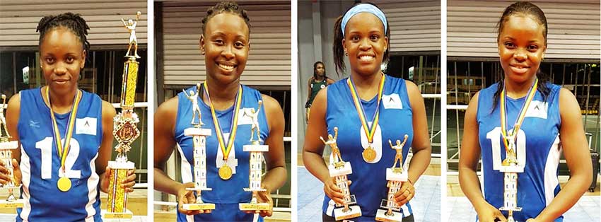 Image: (L-R) Cindy Wilson, Lisa Casmir, Kerin Neptune and Yosherbel Emmanuel (Photo: ECVA)