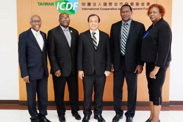 Image: (Left to Right): Saint Lucia’s Ambassador to Taiwan Edwin Laurent, Minister Epiphane, ICDF Deputy Secretary-General Dr.Pai-Po Lee, Minister Montoute and Mrs Montoure (Photo Courtesy:ICDF)