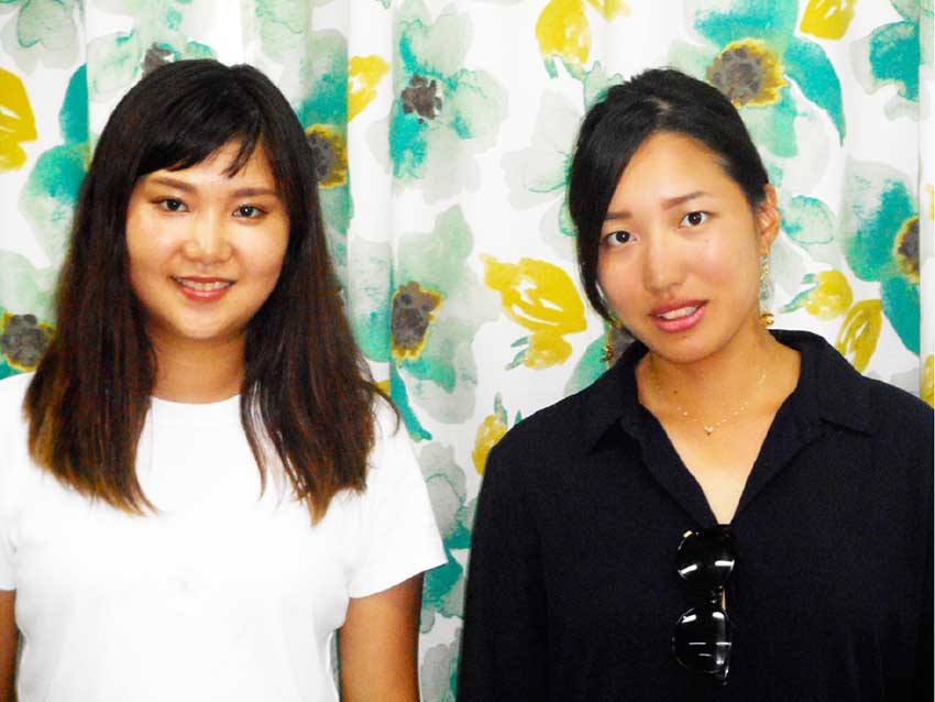 Image of the two JOCV volunteers in Vieux Fort