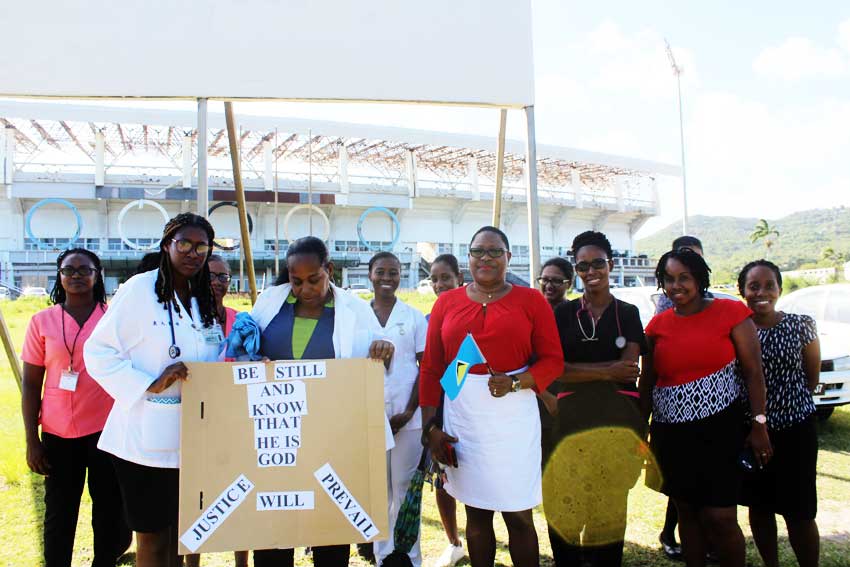 Image: Nurses of St. Jude Hospital Stand With Botham