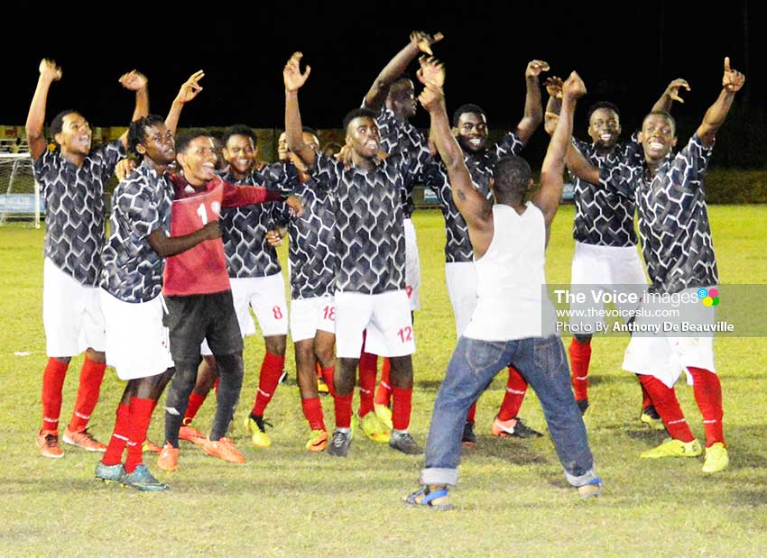 Image of National U20 team celebrating their victory (Photo: Anthony De Beauville)