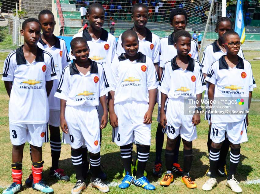 Image: Some of the young aspiring footballers who will be in action today. (PHOTO: Anthony De Beauville)