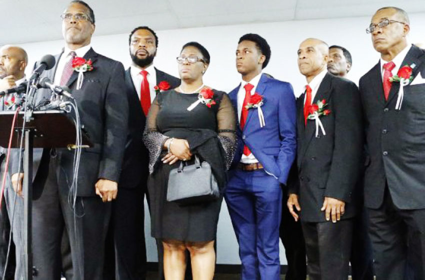 Image of the family of 26-year-old Botham Jean