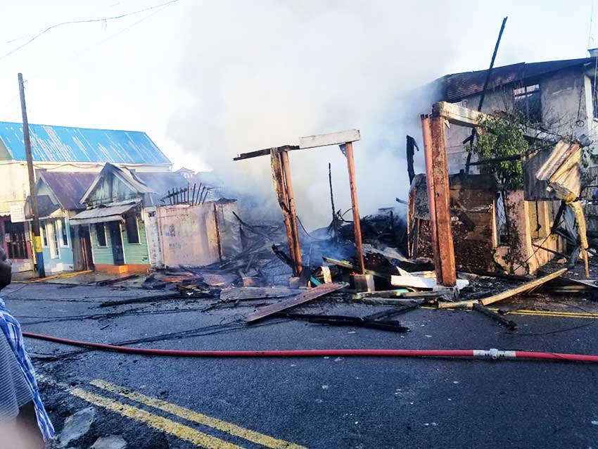 Fire completely destroyed The "Glasgow" house