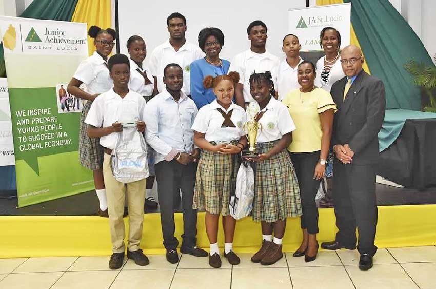 Image: The Junior Achievers’ Group of the Babonneau Secondary School