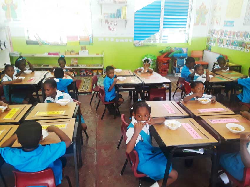 Image: Marchand students were fed by the local supermarket.