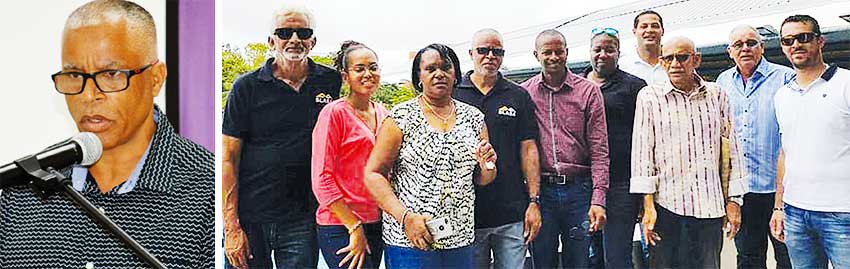 Image: (L-R) SLASA President, Eddie Hazell; One big family coming together for the sport of swimming. (PHOTO: Anthony De Beauville/SLASA)