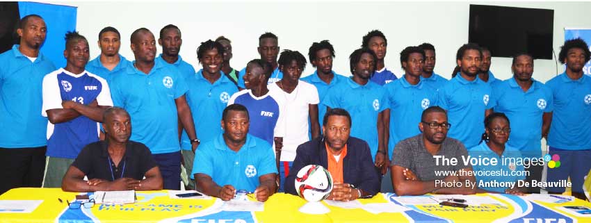 Image: Team Saint Lucia before departure for Martinique. (PHOTO: Anthony De Beauville)