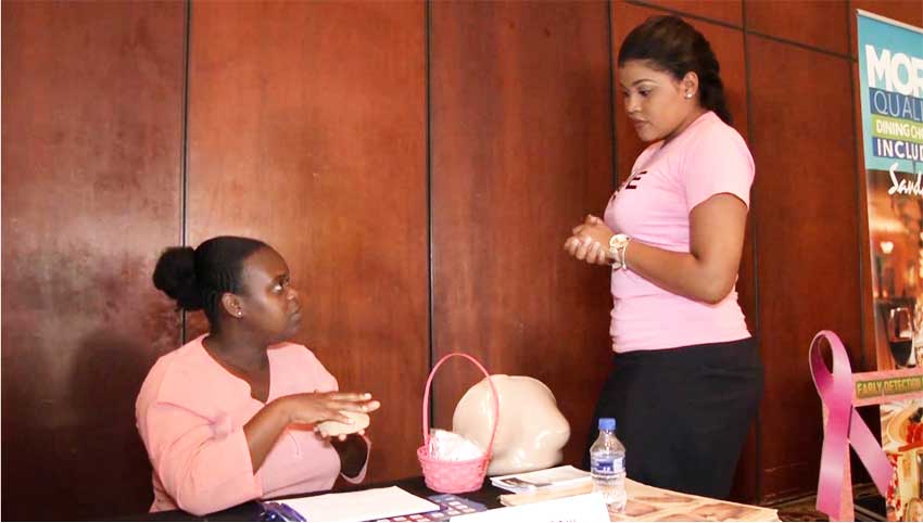 Image: Sandals team members were happy for the opportunity to have their health checks done without having to leave their workplace.