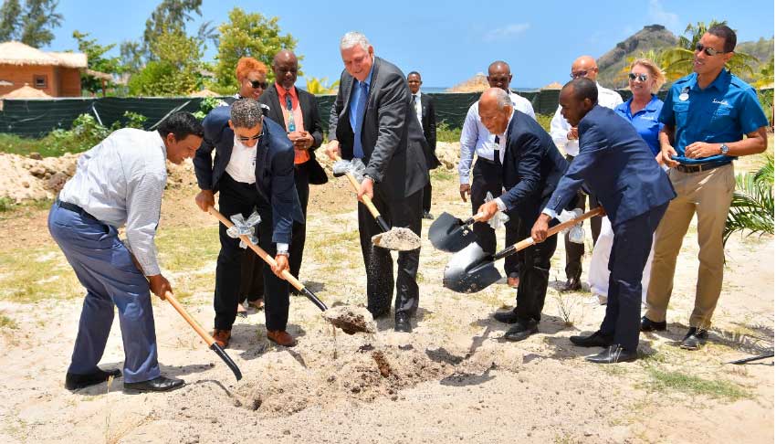 Image of the groundbreaking ceremony several weeks ago