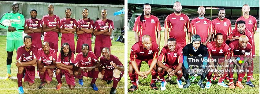 Image: Defending champions Soufriere and last year’s finalist Gros Islet. (PHOTO: Anthony De Beauville)