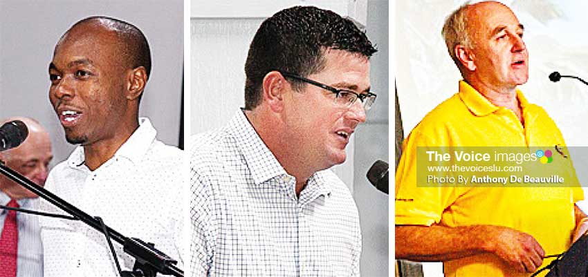 Image: (L-R) Saint Lucias Tourism Minister Dominic Fedee, IGY Rodney Bay Marina, General Manager Sean Devaux and WCC Director Andrew Bishop. (PHOTO: Anthony De Beauville)