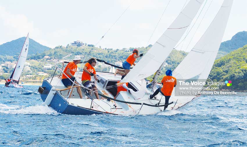 Image: Jabal another of Saint Lucia’s competing J24. (PHOTO: Anthony De Beauville)