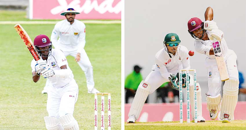 Image: (L-R) Kraigg Brathwaite; Shai Hope is he the only hope for West West Indies at the top of the order. (Photo: AFP)