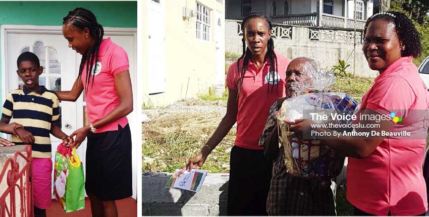 Image: (L-R) Three times Olympian Levern Spencer and another member for the group FOCUS brings Glad Tiding to those richly deserve. (PHOTO: Anthony De Beauville)