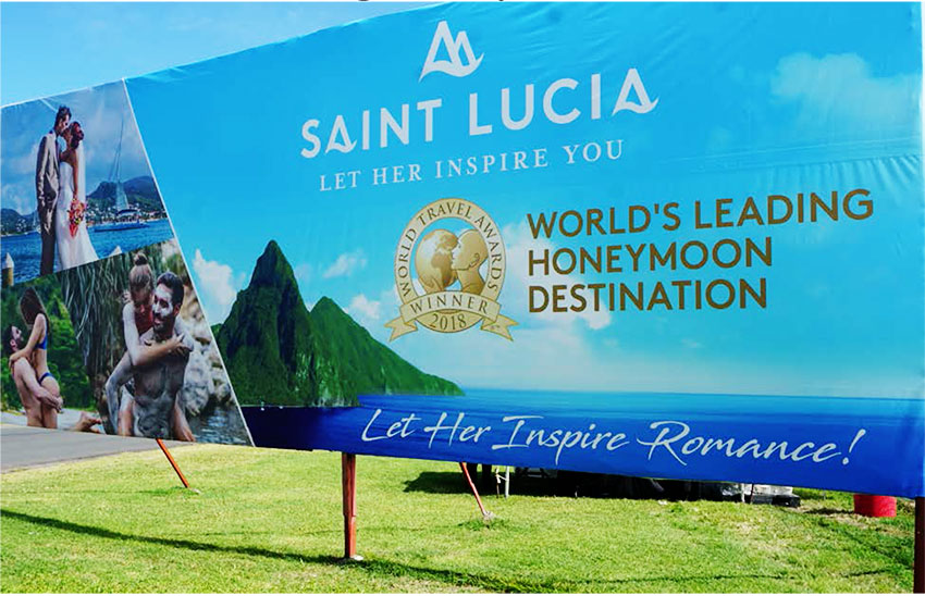 Image of World’s Leading Honeymoon Destination billboard