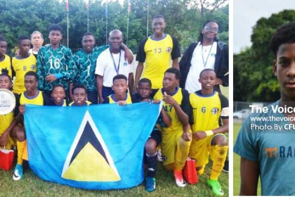 Image: Some of the boys seen here will represent their various districts in the SLFA tournament; Dante Fitz will be in the thick of things for Central Castries. (PHOTO: CFU/ Anthony De Beauville)
