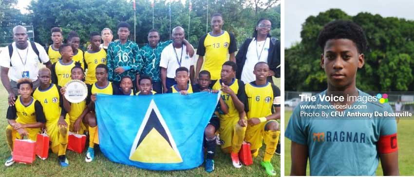 Image: Some of the boys seen here will represent their various districts in the SLFA tournament; Dante Fitz will be in the thick of things for Central Castries. (PHOTO: CFU/ Anthony De Beauville)