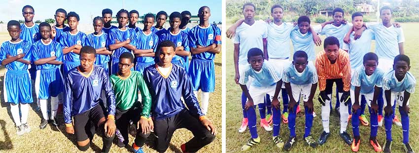 Image: (L-R) Central Castries all set to play defending champions Gros Islet. (PHOTO: CD)