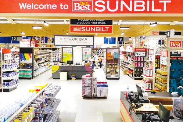 Image of inside the new Sunbuild store.