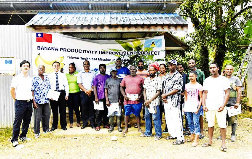 Image: The exercise included a donation of 600 farm management record books to farmers, to help them achieve Global GAP certification.