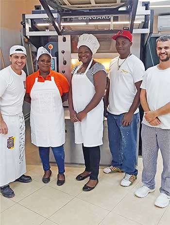 Image: Bakers prepping ahead of the big event.