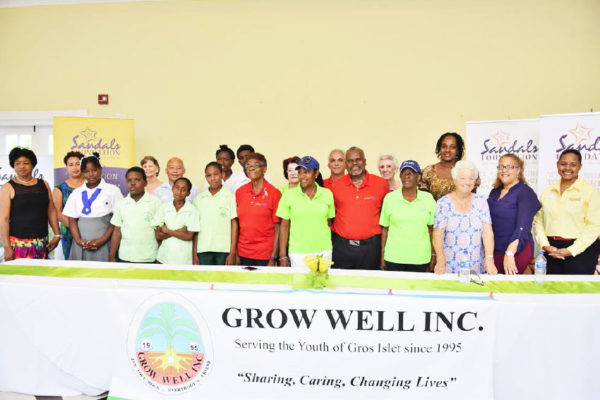 Image: Grow Well Group – Sandals Foundation backs the Grow Well Junior Golf programme and students to the tune of $72,000 for 2019.