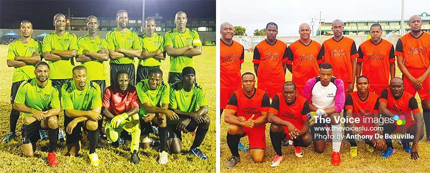 Image: (L-R) Plate finalist, Dennery All Black set to take on Laborie Veterans today at the PMG. (PHOTO: Anthony De Beauville)