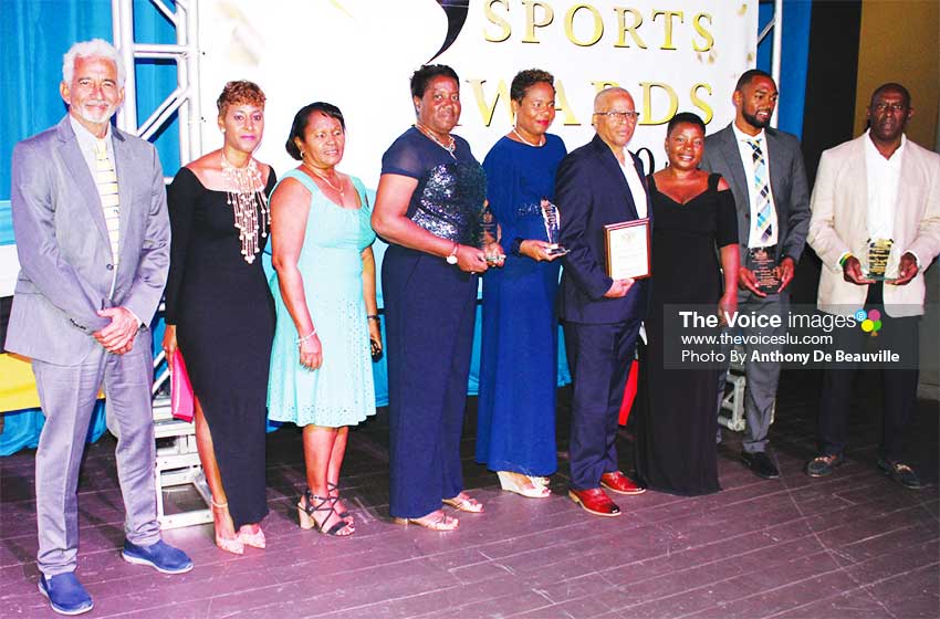 Image: Saint Lucia Amateur Swimming Association copped the Association of the Year award. (PHOTO: Anthony De Beauville)