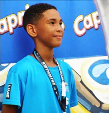 Image of Saint Lucian swimmer D’Andre Blanchard.