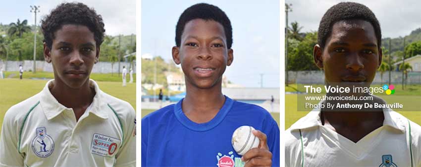 Image: (L-R) Ackeem Auguste (St. Mary’s College and Simeon Gerson (Sir Arthur Lewis Community College) will face each other in what is expected to be a thrilling encounter at the MPP; Lee Solomon will lead the charge for Corinth Secondary versus Micoud Secondary match up at the Wenn playing field. (PHOTO: Anthony De Beauville)