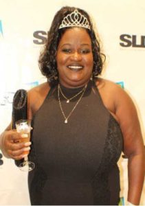 Image of Anselma Phillip, winner of Miss SLDB and Staff Public Speaking Competition.