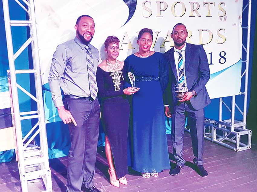 Image: Coaches and executive from L.A. swim club at the National Sports Awards.