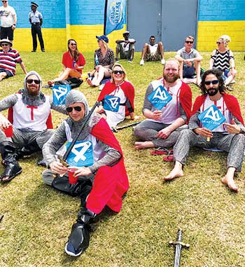 Image of cricket fans taking in the action at Beausejour.