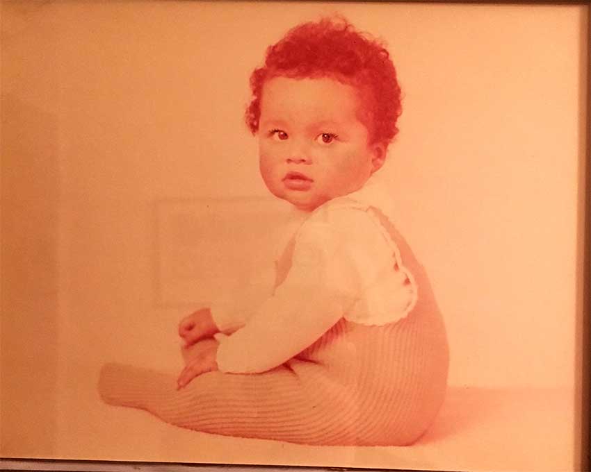 Image of Damon Gilbert as a baby (born 09/01/1972).