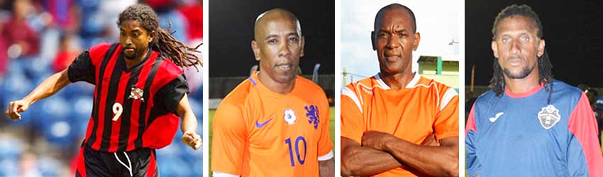 Image: (L-R) Arnold Dwarika (Trinidad and Tobago); Earl Jean, Trevor Cadet and Titus Elva (Saint Lucia). (PHOTO: VISI/ Anthony De Beauville)