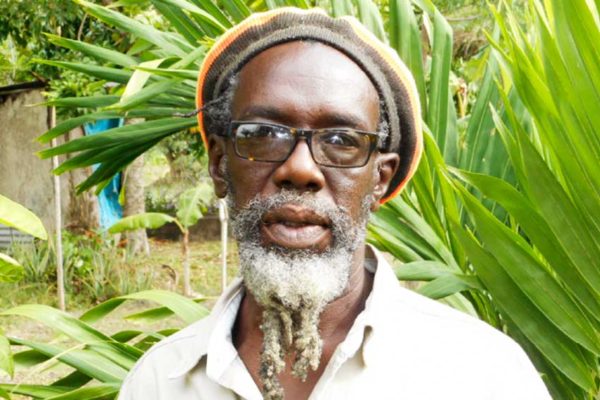 Image of Burnet Sealy, Chairman of the Caribbean Rastafarian Organization.