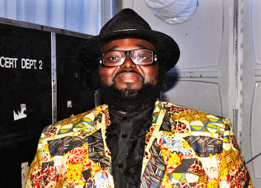 Image of Gregory Porter before his performance.