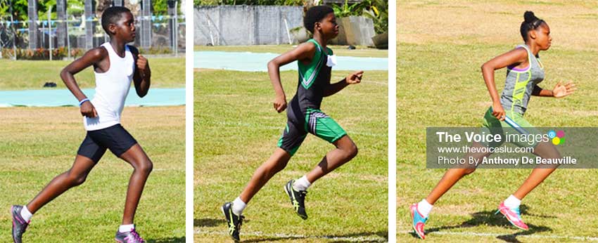 Image of Some of the track athletes vying for a place in the top 8 of the Northern Zone Qualifier. (PHOTO: Anthony De Beauville)