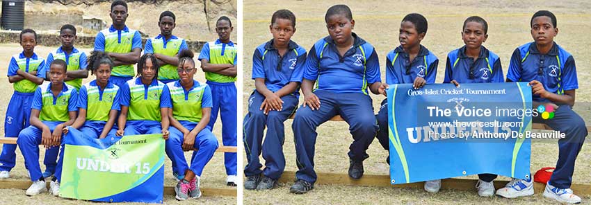 Image: Some of the young, aspiring cricketers who will show their skills on Sunday ahead of the celebrity match at the Gros Islet Playing Field. (PHOTO: Anthony De Beauville)