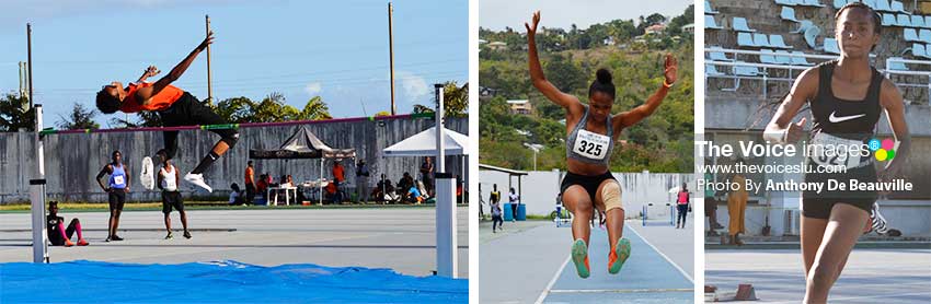 Image: (L-R) Adaigio Green, Kereser Augustin and Zadie Louis. (PHOTO: Anthony De Beauville) 