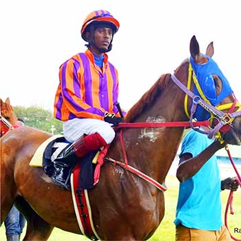 Image of Eric “Rico” Daniel on race day in Barbados.